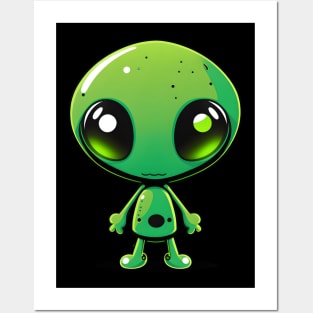 Cute Alien Posters and Art